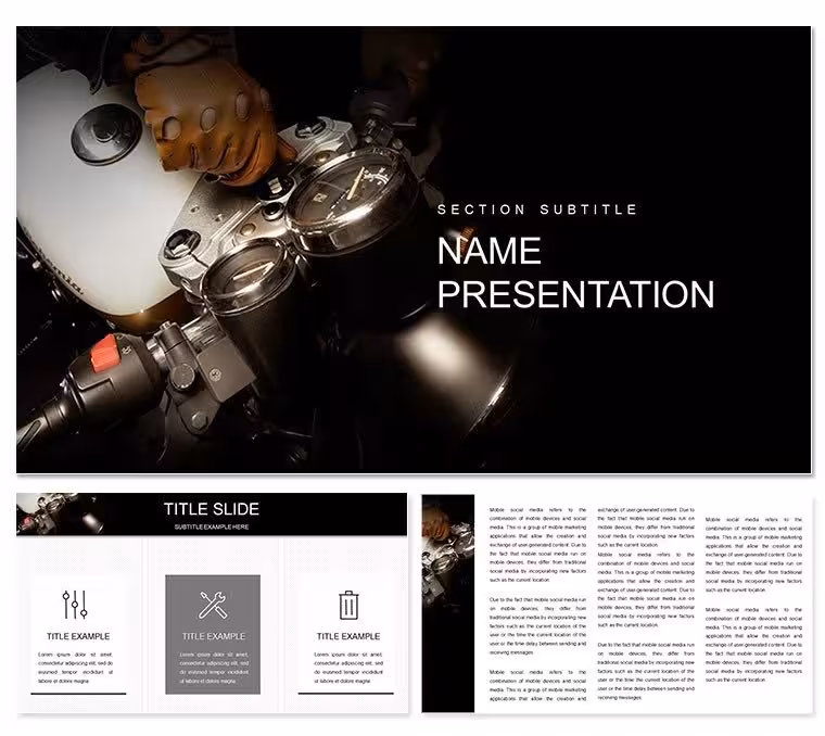 Motorcycle PowerPoint Template: Channel the Road's Soul