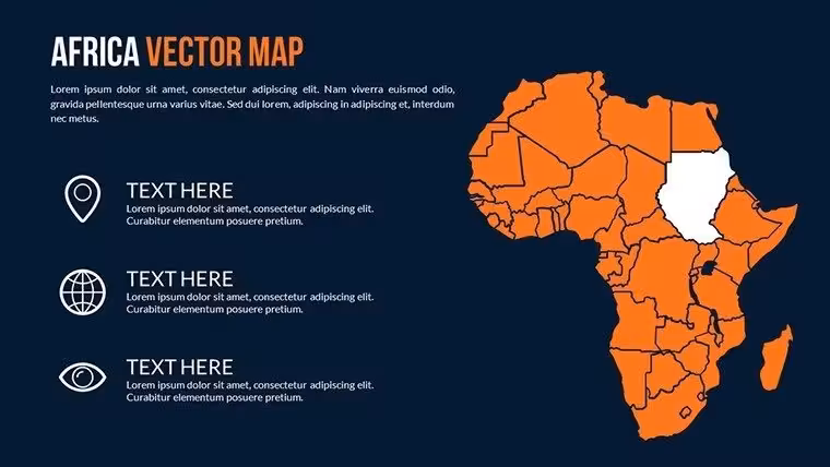 World Countries PowerPoint Maps for Presentation - Africa Vector