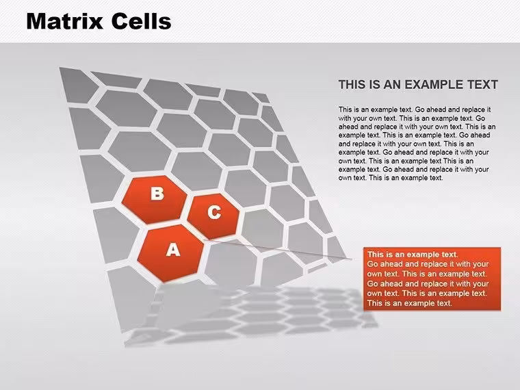 Dynamic Cells Matrix PowerPoint Charts Template