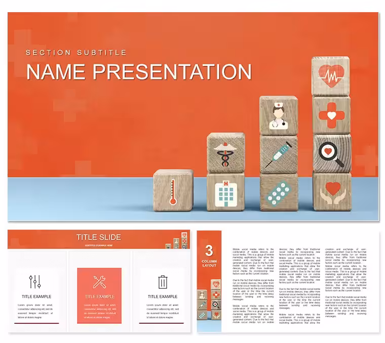 Pediatric Health, Medicine and Therapeutics PowerPoint template