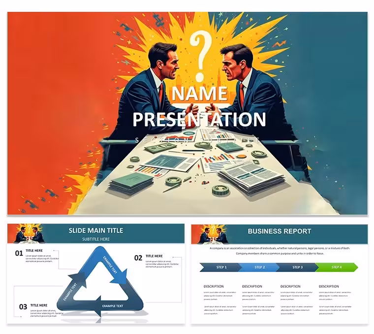 Conflict Resolution PowerPoint Template for Teams