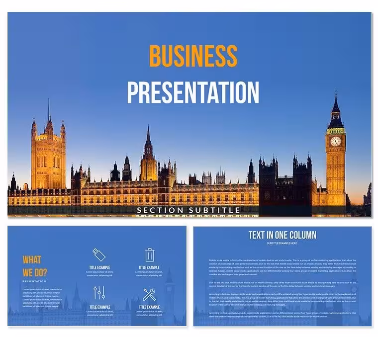 Download London Attractions PowerPoint Template - Presentation