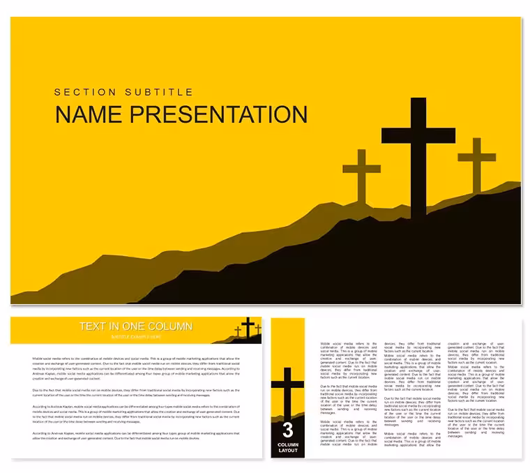 Religions of World PowerPoint template