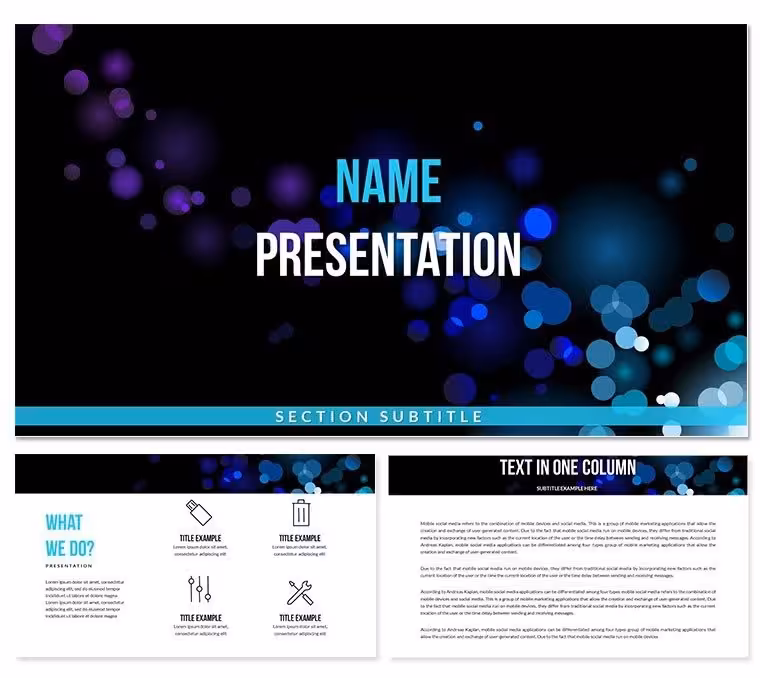 Magic Lights PowerPoint Templates