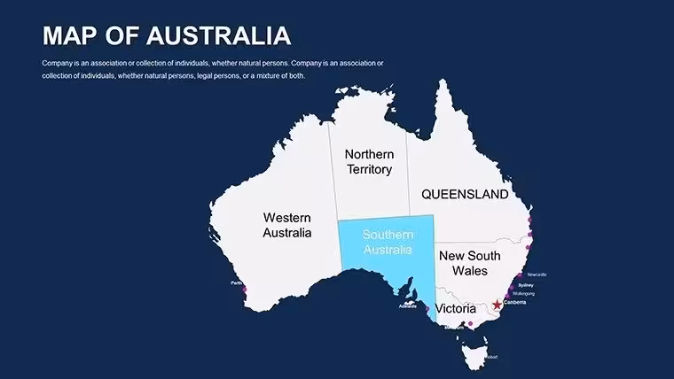 Australia Editable PowerPoint maps - Slide21