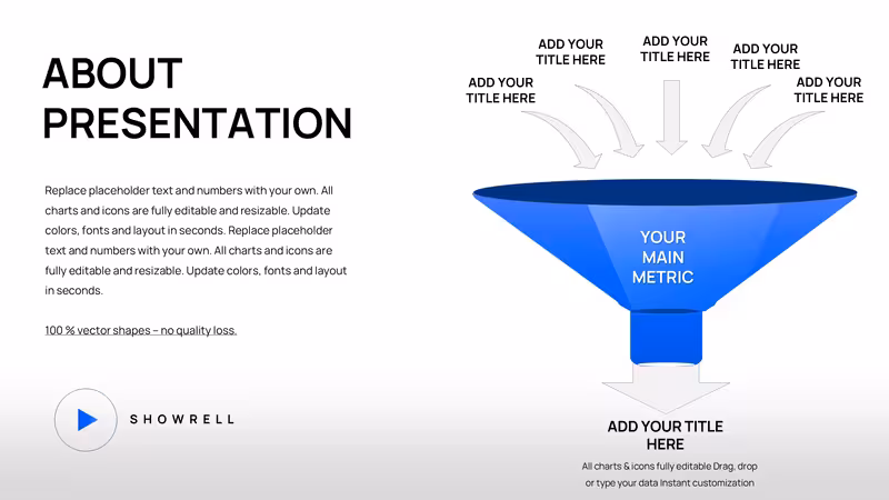 Flow Funnel PowerPoint Template: 38 Editable Charts for Pipelines