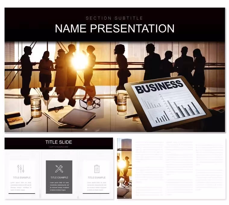 Zoom Conference PowerPoint Template for Teams