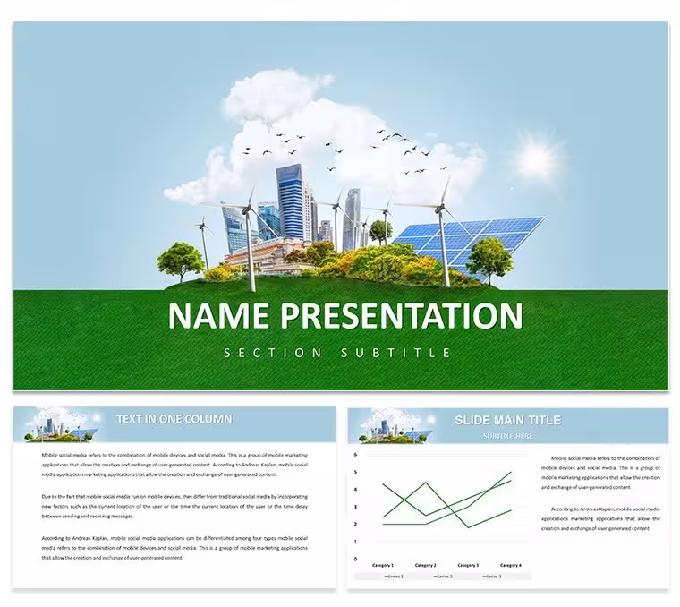Renewable Energy PowerPoint Template: Harnessing Green Power in Every Slide