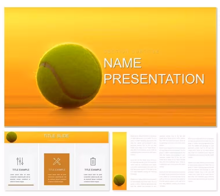 Tennis Ball PowerPoint Template: Bounce Ideas into Bounds