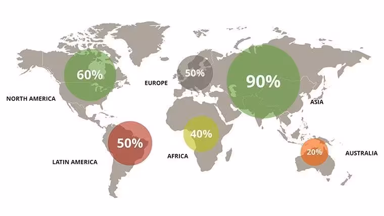 Modern World Map Keynote Template