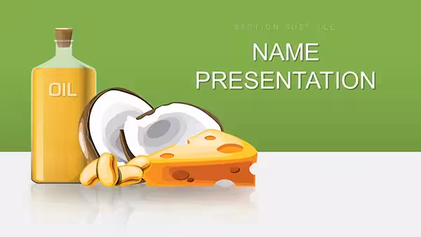 Fats & Oils PowerPoint Template: Elevate Your Nutrition Narratives