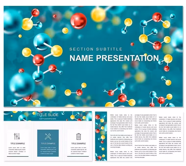 Chemistry Molecular Structure PowerPoint Template