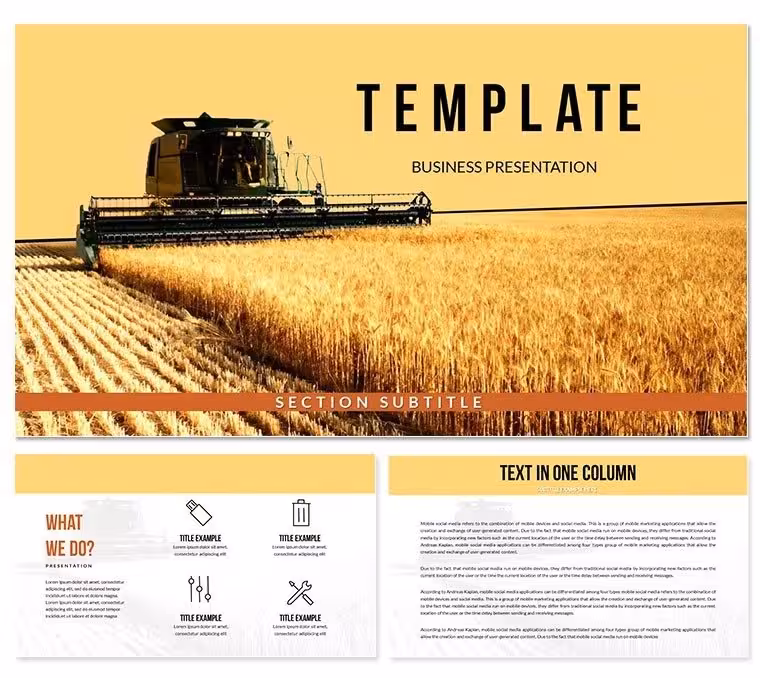 Agriculture Conference PowerPoint Template | Professional Farming Presentation Slides