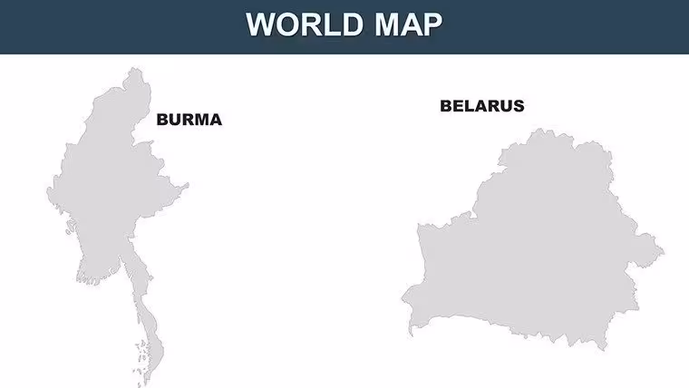 World : Cameroon Countries PowerPoint maps
