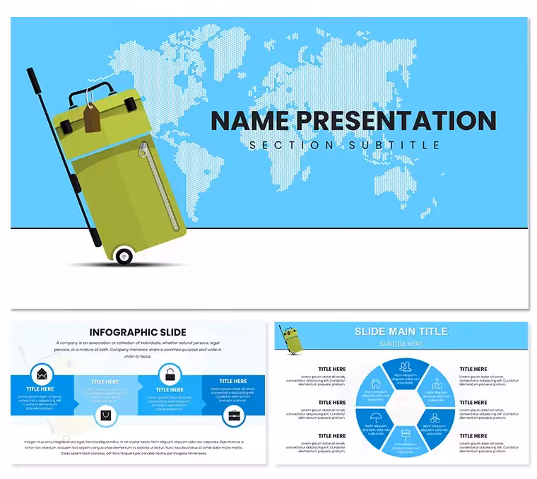 Suitcase for Travel PowerPoint Template: Pack Your Ideas for the Journey