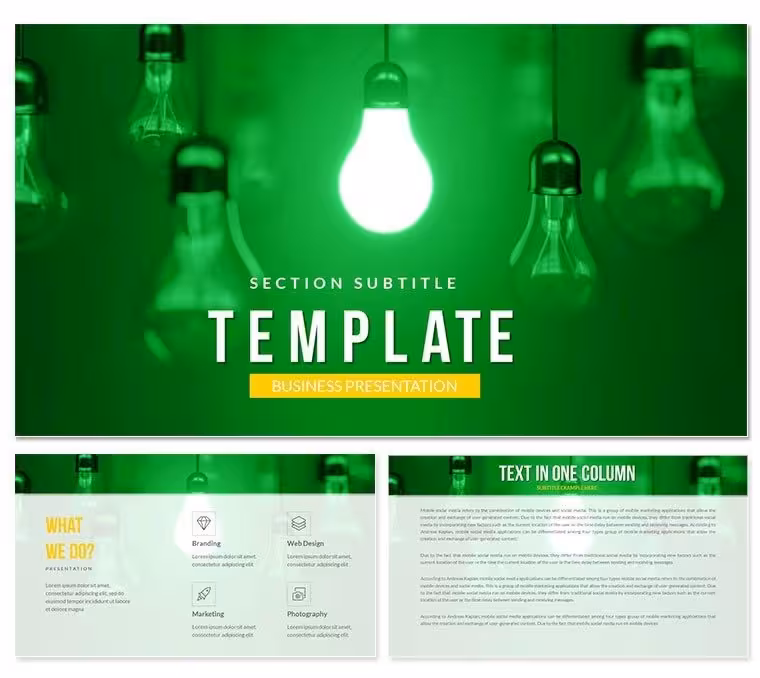 Eco Green Energy PowerPoint Template - Professional Presentation Slides