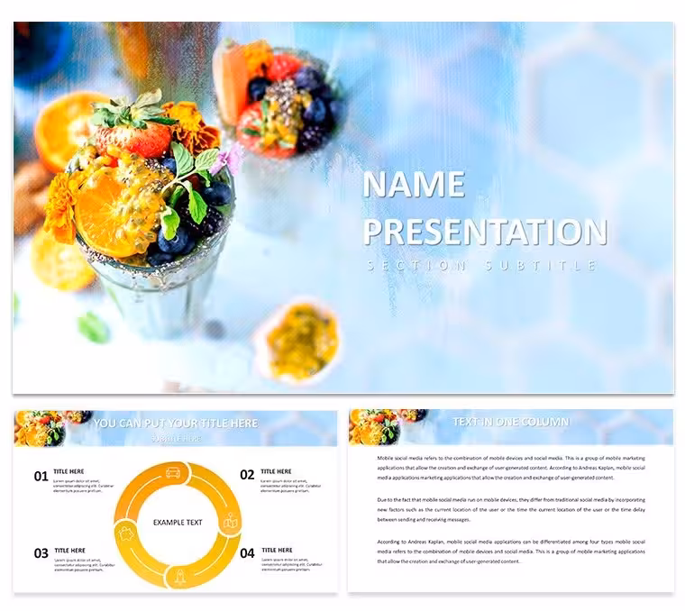 Free Fruit Cocktail Keynote Template: Juicy Visuals for Vibrant Talks