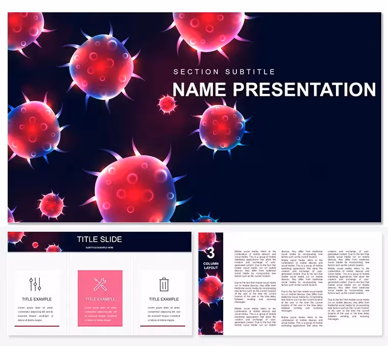 Infection PowerPoint template - Download Medicine PPT Presentation