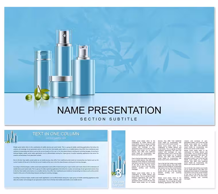 Natural Makeup PowerPoint Template - Download PPT