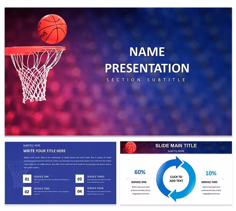 Basketball Basket Keynote Template: Presentation