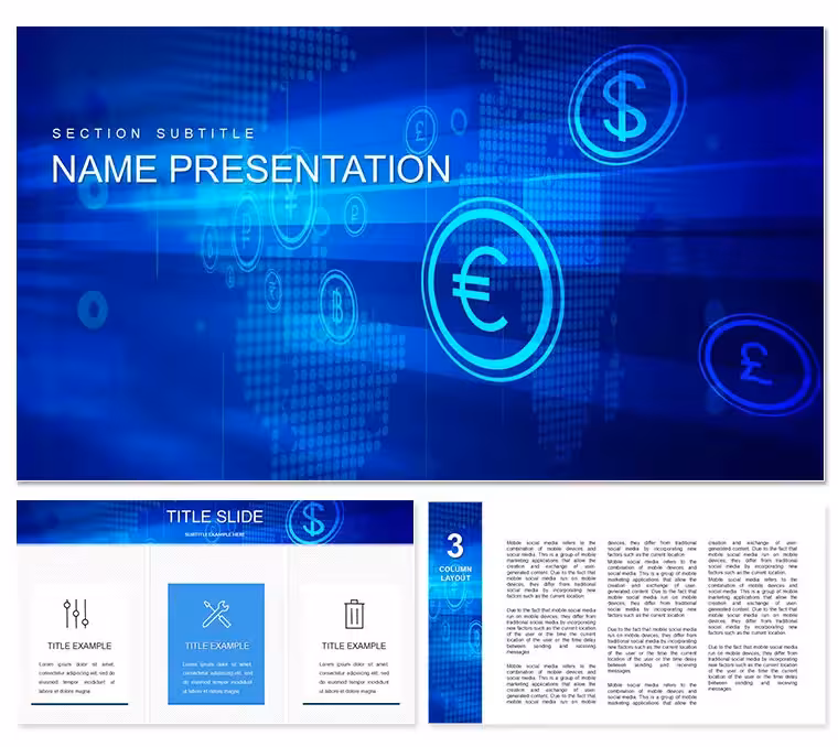 Global Financial Economics PowerPoint template