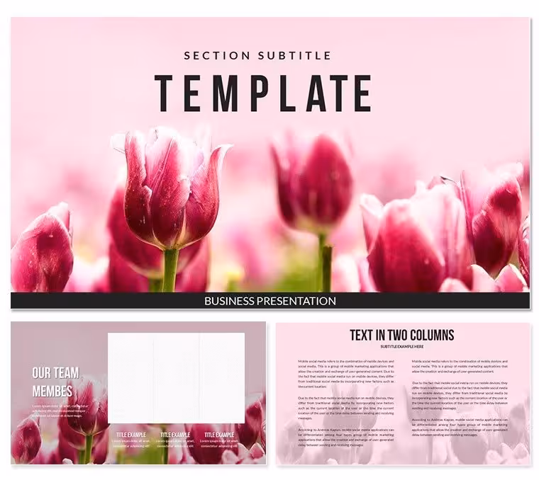 Tulips PowerPoint template
