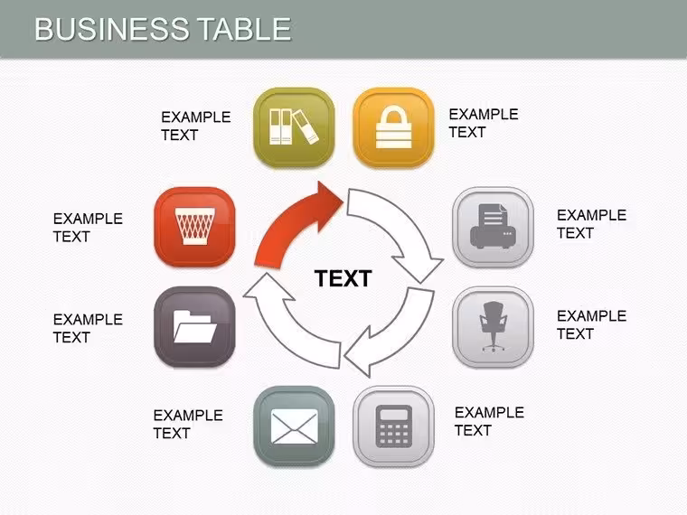 Business Table PowerPoint Charts Template: Data That Delivers