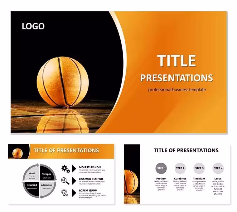 Goods for basketball PowerPoint templates