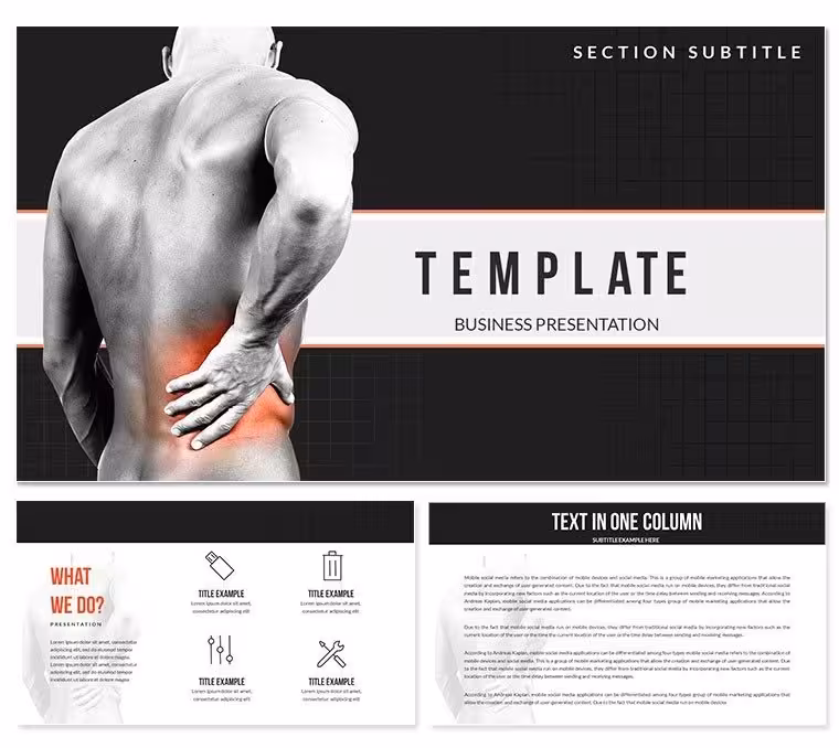 Backache Hurts PowerPoint templates