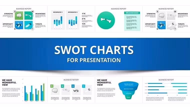 SWOT Analysis PowerPoint Charts Template Download