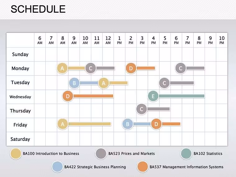 Schedule Keynote Diagrams Template