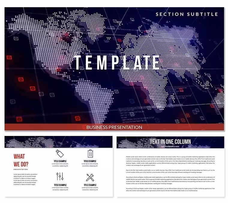 Modern Map PowerPoint templates
