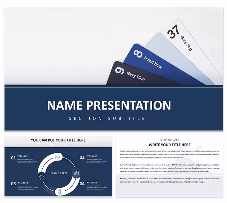 Folders of New Ideas: Free Creative PowerPoint Template