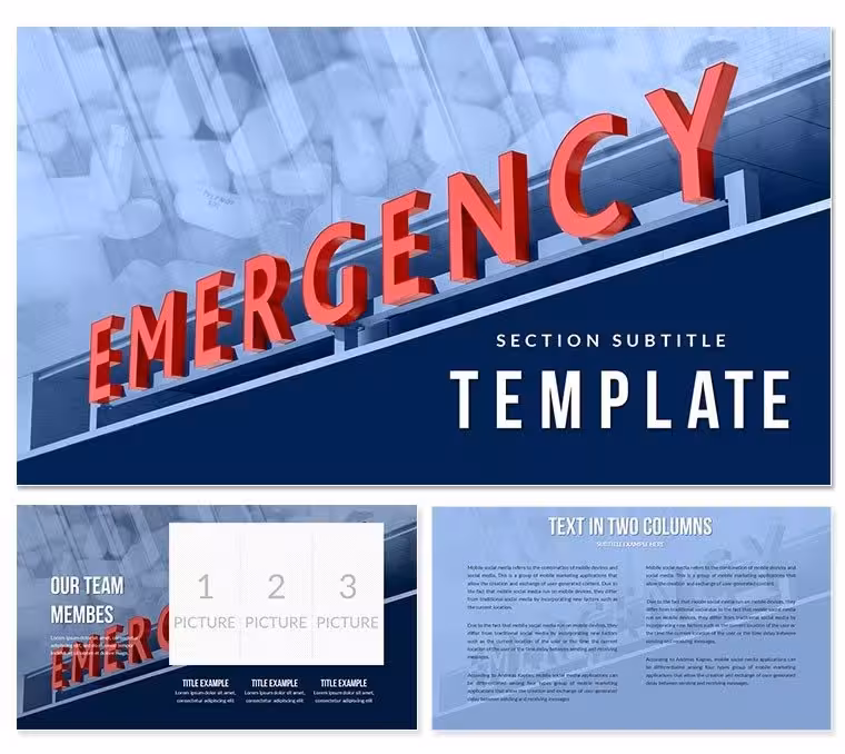 Emergency PowerPoint Template for Healthcare