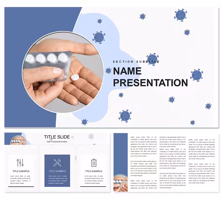 Flu Antiviral Drugs PowerPoint Template