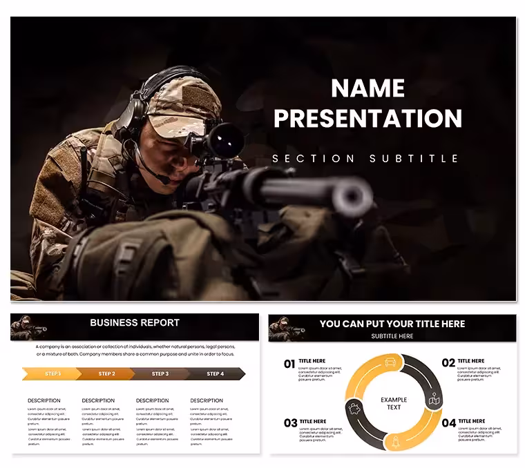 Sharpshooter PowerPoint Template: Target Global Strategies with Sharpened Slides
