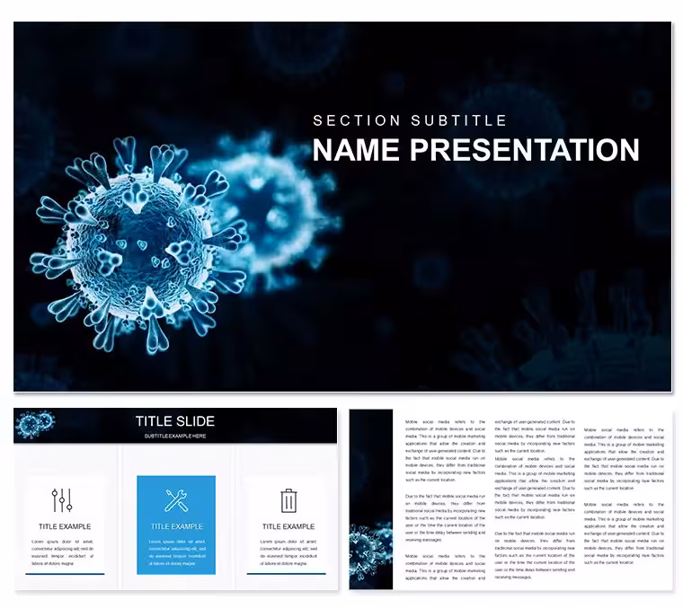 Medical PowerPoint Template for Infections: Illuminate Paths to Prevention
