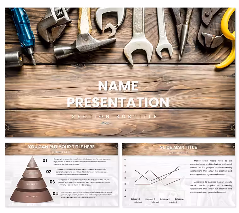 Plumbing Keys PowerPoint Template: 59 Slides