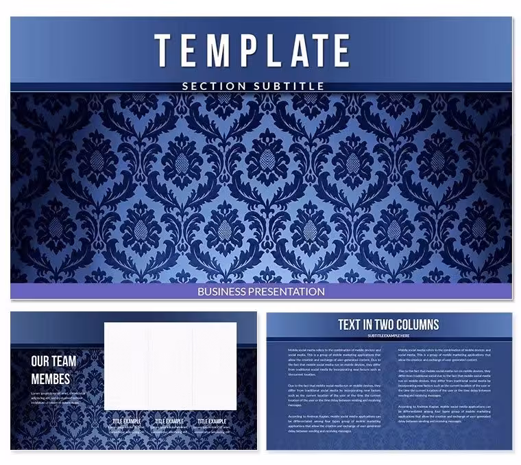 Wall Wallpaper PowerPoint template