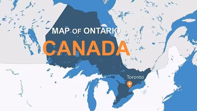 Ontario Canada PowerPoint Maps Template: Infuse Canadian Precision into Your Slides