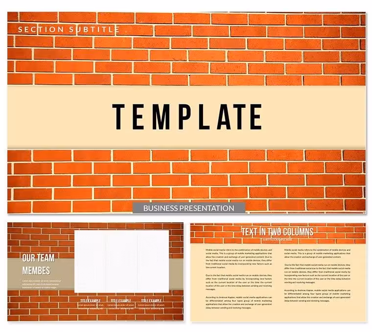 Building Bricks PowerPoint templates Presentation