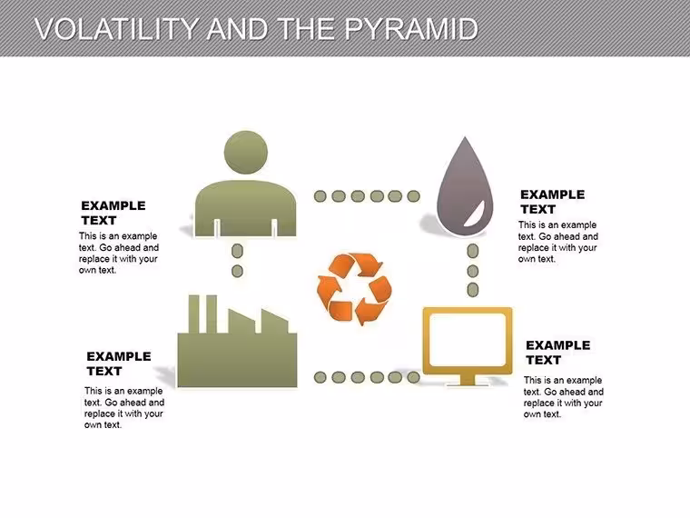 Volatility and Pyramid PowerPoint Diagrams Template