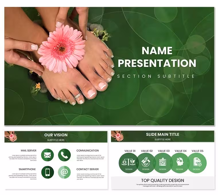 Hands & Feet Spa Treatments Keynote Template