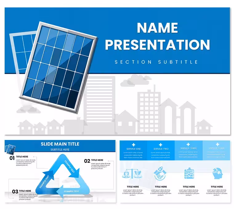 Solar Energy PowerPoint Template: Shine Bright