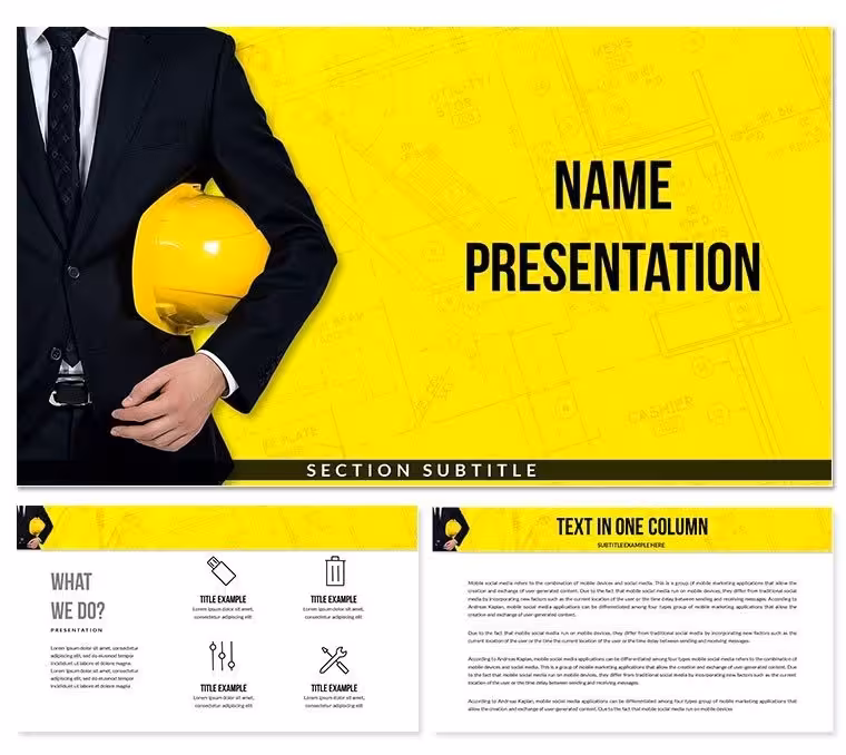 Architect Designer PowerPoint Templates