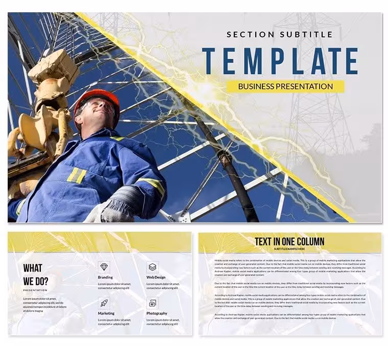 Electrical Conduit PowerPoint Presentation Templates
