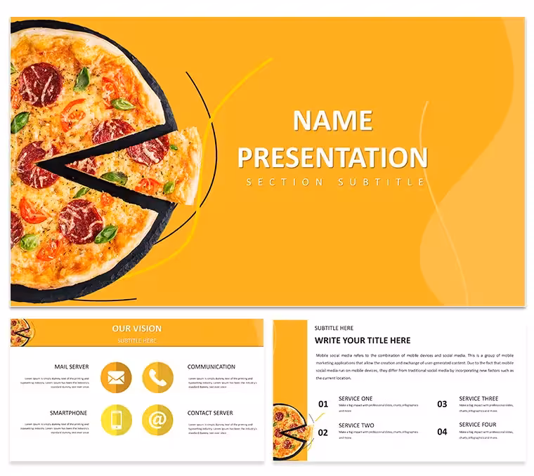 Delectable Pizza PowerPoint Template