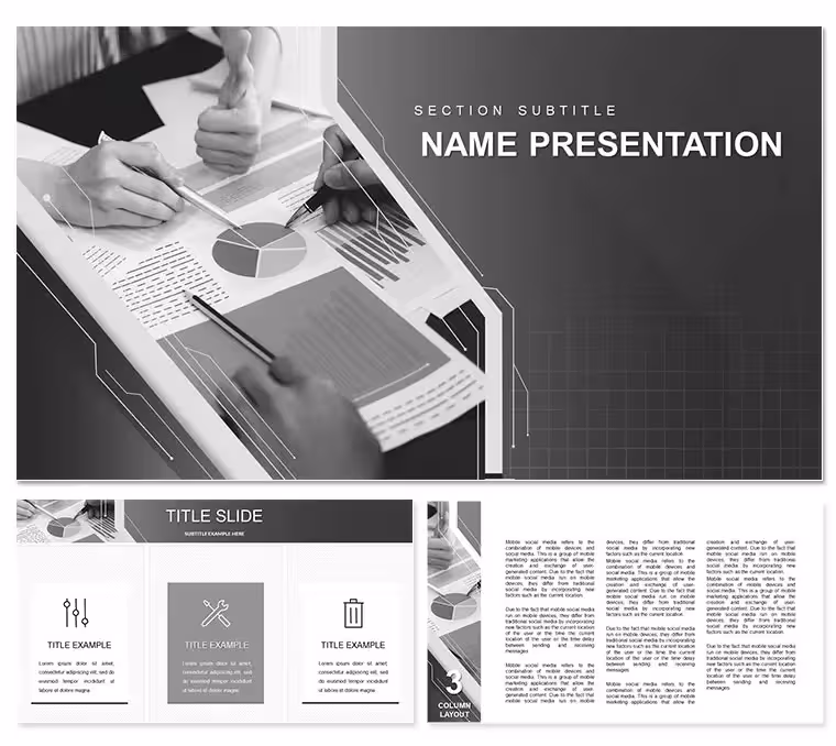 Business Investment PowerPoint Template: Chart Your Path to Profit
