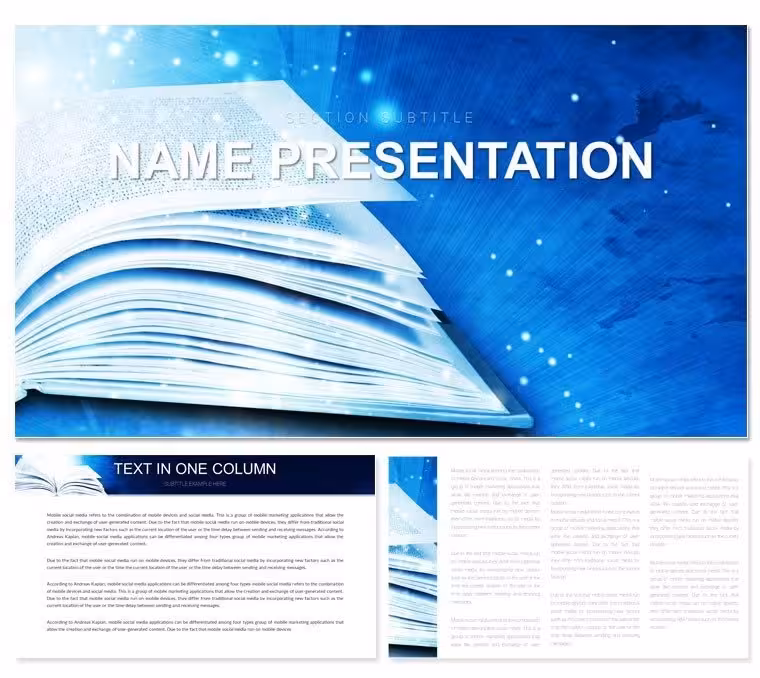 Book Recommendations PPT Template: Engage Readers