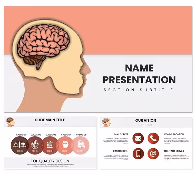 Brain Five Senses Keynote Template